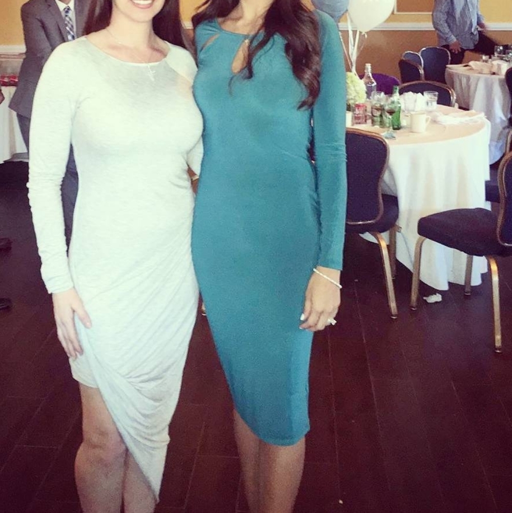 Green midi dress